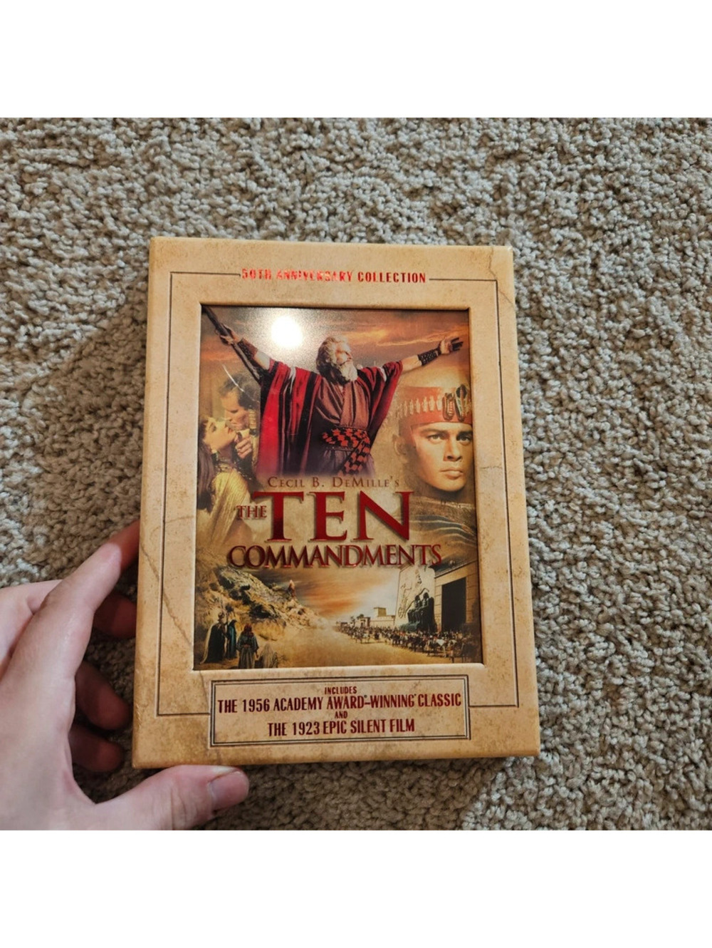 The Ten Commandments 50th Anniversary Collection 3-Disc DVD 1923 & 1956